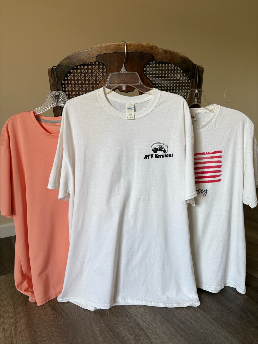 Lot of 3 Graphic T-Shirts XL Men Gildan Delta Reel Legend Back to School Bundle
